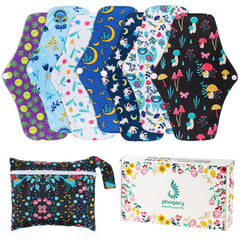 PHOGARY reusable pad with wings for large flow, comfortable and discreet.