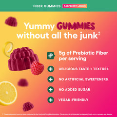 Physician’s Choice fiber gummies soft-chewy-texture for easy daily use.