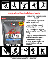 Collagen powder from PhysiVantage dissolving easily in water for quick intake.