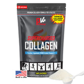 PhysiVantage Supercharged Collagen Powder tub shown for daily wellness use.