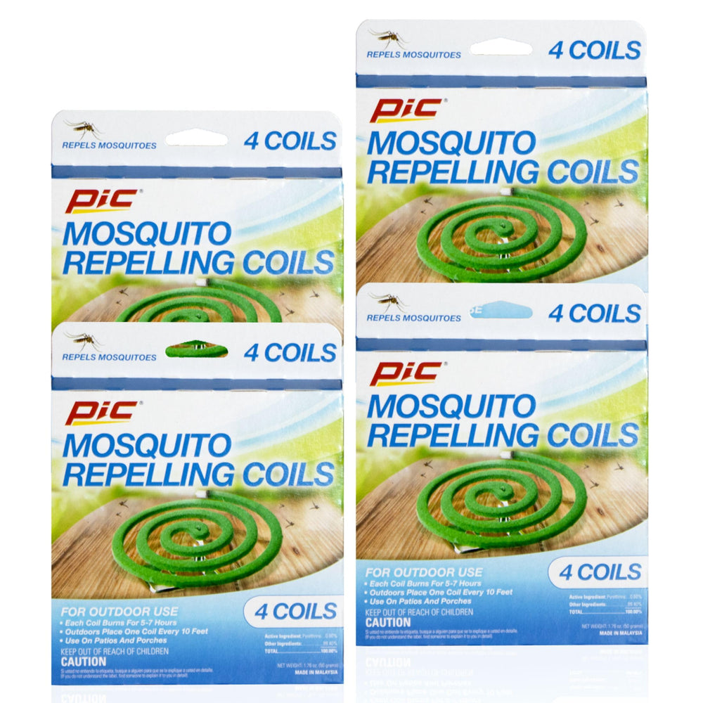 PIC C-8-24 mosquito coils packaging shown for easy outdoor setup