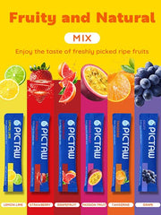 PICTAW electrolytes strawberry stick packet adds refreshing gym hydration.
