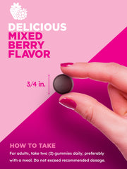 Gomitas de PINK con colágeno y biotina para cuidado diario.