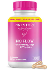 Pink Stork No Flow bottle with pour, highlighting simple daily use.