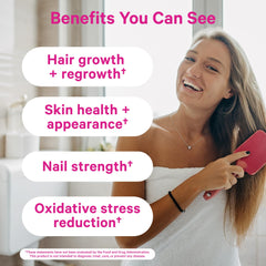 Hands holding the Pink Stork bottle suggests easy daily beauty routine.