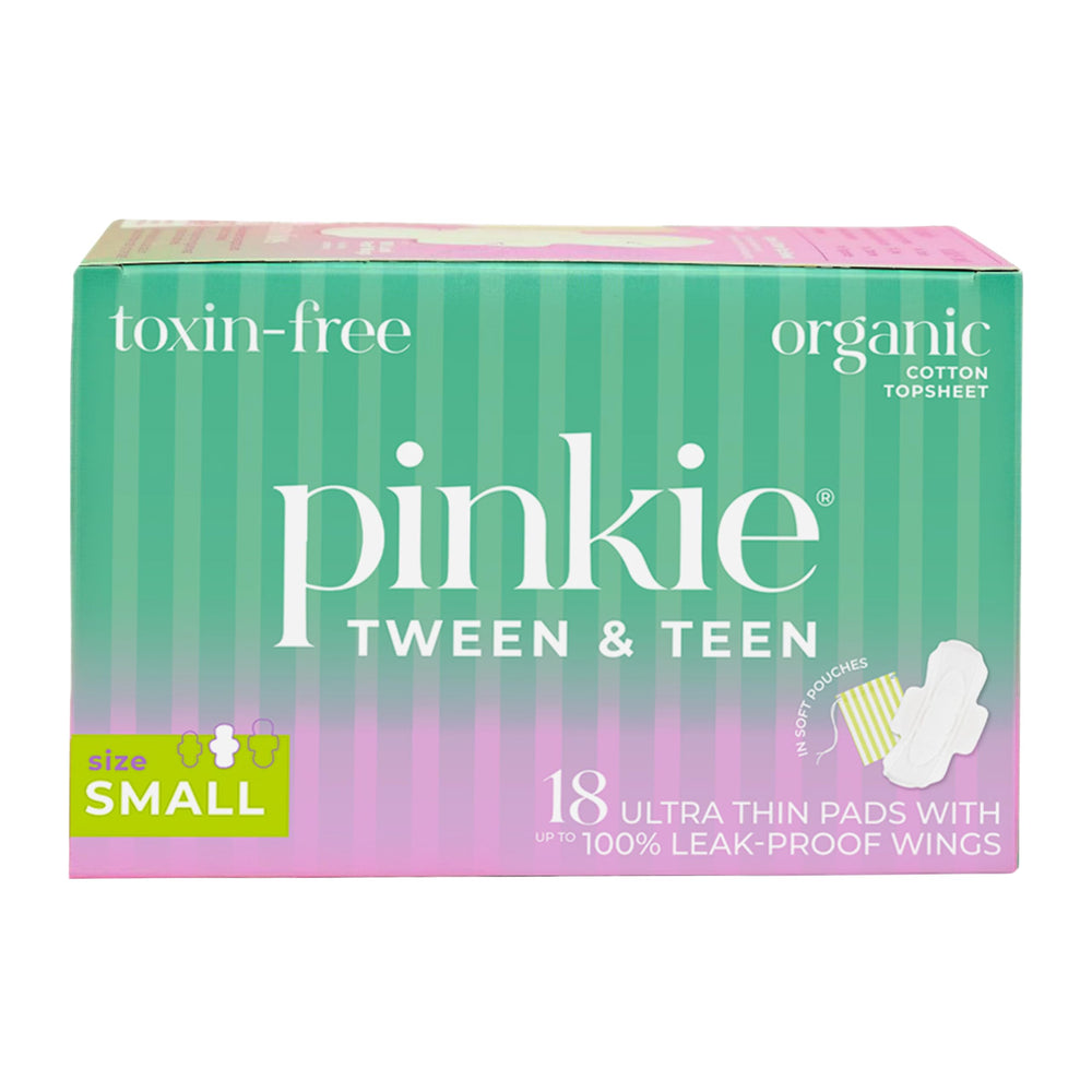 Protectoras Pinkie Inicio de Periodo, capa superior de algodón orgánico para suavidad diaria.
