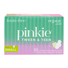 Protectoras Pinkie Inicio de Periodo, capa superior de algodón orgánico para suavidad diaria.