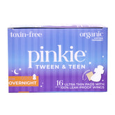 Pinkie period starter pad for smaller underwear with organic cotton topsheet.