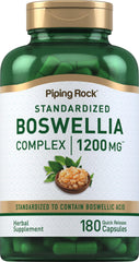 Piping Rock Boswellia Extract Capsules bottle, convenient quick-release capsules