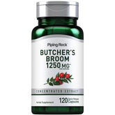 Piping Rock Butchers Broom bottle with capsules for daily support