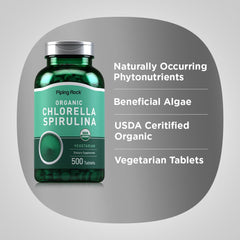 Piping Rock Chlorella Spirulina sin gluten para dietas sensibles