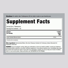 Piping Rock Colloidal Minerals Liquid pour demonstrates easy daily mineral intake.