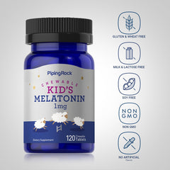 Piping Rock Melatonin for Kids flavor swatch suggests a delicious taste kids enjoy.
