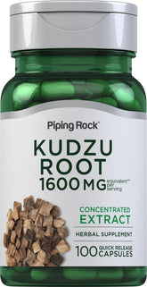 Piping Rock Kudzu Root Capsules 1600 mg bottle for daily wellness