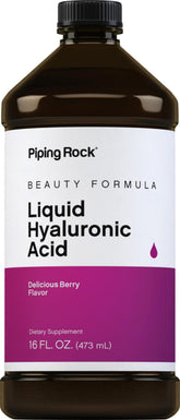 Piping Rock Liquid Hyaluronic Acid bottle ready for daily use