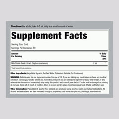 Piping Rock Milk Thistle Extract dropper for precise dosing