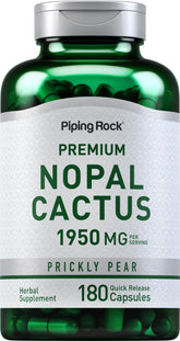 Piping Rock Nopal Cactus bottle for convenient daily supplementation.
