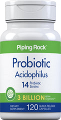 Piping Rock Probiotic Acidophilus bottle for daily gut balance