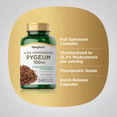Piping Rock Pygeum packaging box designed for easy purchase.