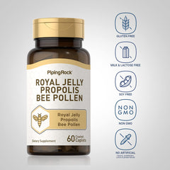 Piping Rock packaging emphasizes vegetarian, gluten-free caplets for everyday nutrition