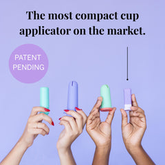 Pixie Cup applicator fits any cup with a flexible notch.