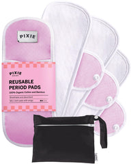 Pixie Cup cotton pad front view with soft organic top layer for gentle daily wear.
