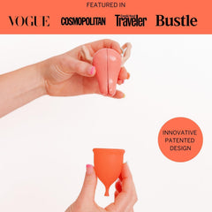 Pixie Cup worn during activities offers all-day comfort and reliable protection.