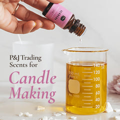 P&J Trading Apple Cider bottle evokes warm scents for candles and personal care.