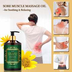 Pjordo 3-pack massage oil cellulite bottle highlights skin tone support.
