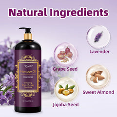 Pjordo lavender massage oil roller ball enables easy targeted massage