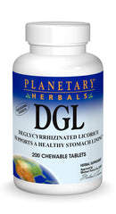 Planetary Herbals DGL licorice tablets bottle and pack for stomach lining support