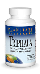 Planetary Herbals Triphala internal cleanser bottle for daily digestive support.