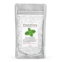 Plant Guru cristales de mentol en botella para cosméticos y aromaterapia