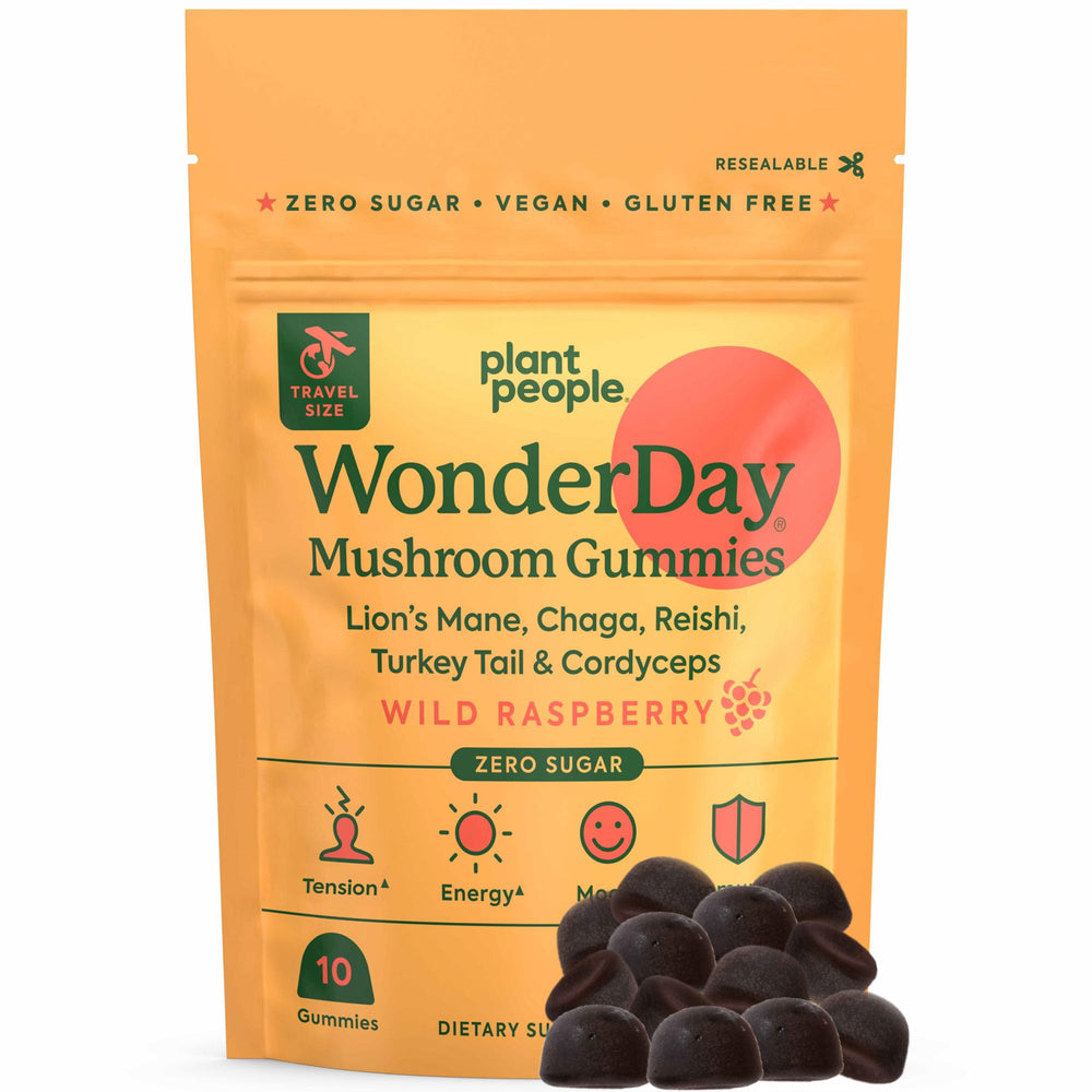 Plant People WonderDay Mini Gummy bottle ready for daily wellness routine.
