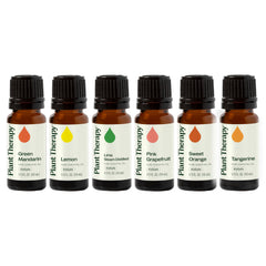 Plant Therapy Grapefruit essential oil bottle with bright citrus aroma for uplifting diffuser sessions