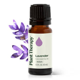 Plant Therapy Lavender Oil bottle for calming aromatherapy at home.