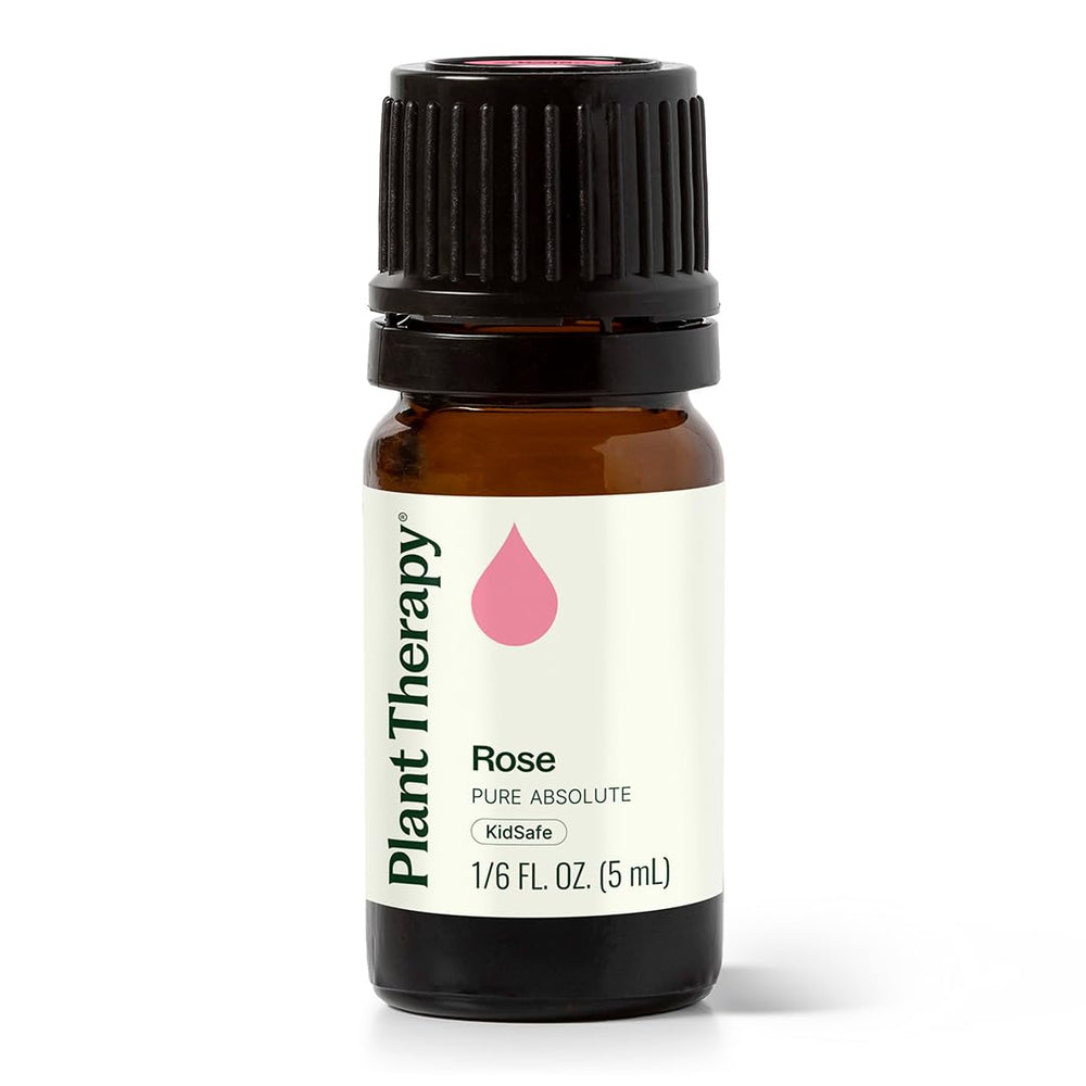 Plant Therapy Rose Absolute bottle for calming diffusion and aromatherapy rituals.