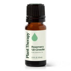Plant Therapy Rosemary Oil bottle for hair growth and scalp health.