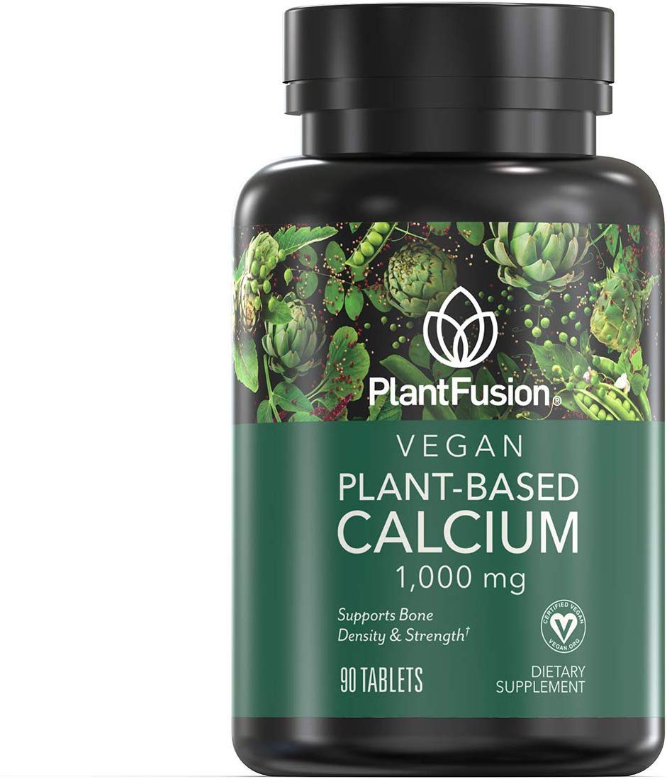 PlantFusion Calcium Magnesium 1000mg bottle for daily bone support