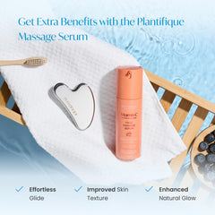 PLANTIFIQUE eyes Gua Sha reduces puffiness around delicate eye area.