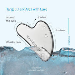 PLANTIFIQUE neck Gua Sha soothes stiff muscles and supports graceful neck lines.