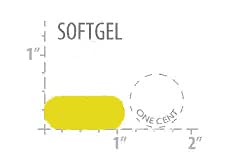 Close-up of Plaquex Oral softgels capsules emphasizing easy swallowing and 900 mg dose