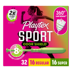 Playtex Sport Odor Shield tampons in a multipack for active days