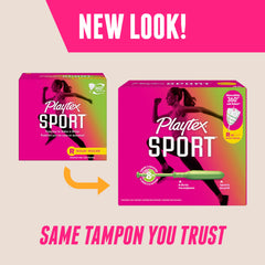 Playtex Sport tapered-tip applicator provides comfortable, easy insertion