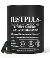 Plus+Ultra TestPlus bottle front showing high-strength formula for daily energy
