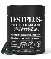 Plus+Ultra TestPlus bottle front showing high-strength formula for daily energy