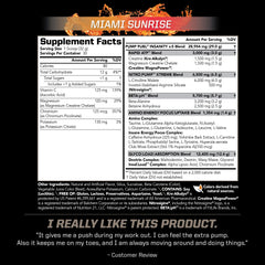 Close-up of PMD Pump Fuel Ultra Insanity label showing precise amounts for ingredients