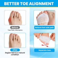 Pnrskter metatarsal pads inside shoes keep forefoot comfortable.