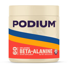 Podium Solos Beta-Alanine bottle ready for endurance-focused workouts.