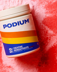 Podium Nutrition Solos creatine monohydrate scoop for precise pre workout dosing